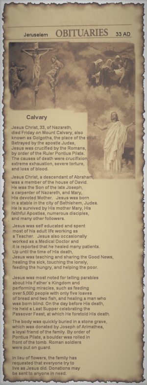 Jesus Obit (pic)